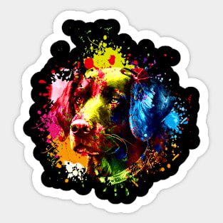 Golden watercolor Sticker